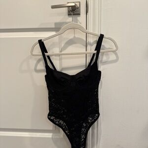Edikted Black Small Lace Bodysuit